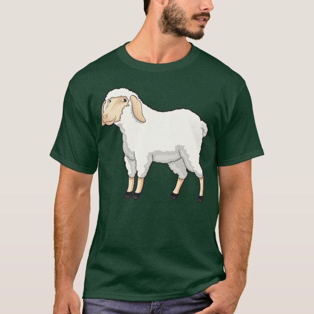 Camiseta Animales de ovejas retro (Anverso)