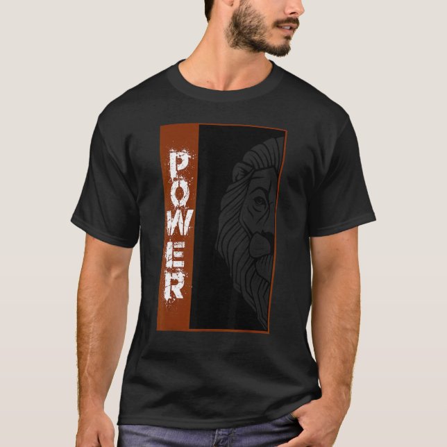 Camiseta Animales de poder de los leones (Anverso)