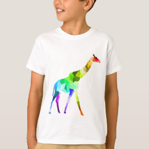 Camiseta Animales de regalo de jirafa de arcoiris coloridos