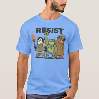 Camiseta Animales de Resistencia Vintage Rana Pingüino Oso