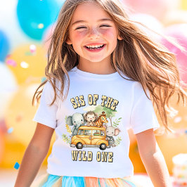 Camiseta Animales de safari de cumpleaños de los chicos de 