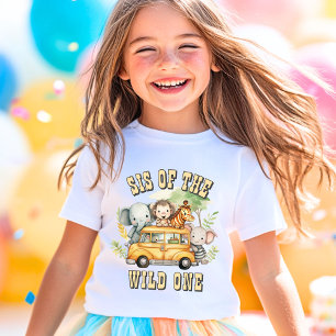 Camiseta Animales de safari de cumpleaños de los chicos de