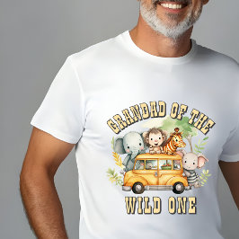 Camiseta Animales de safari de cumpleaños del papá de los c