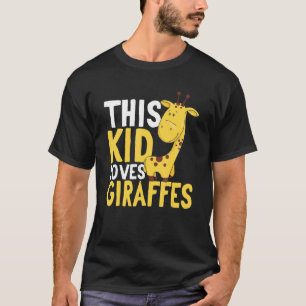 Camiseta Animales de Safari de jirafa a los que aman las ji