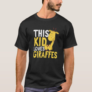 Camiseta Animales de Safari de jirafa a los que aman las ji