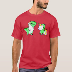 Camiseta Animales de Sarus adoran unicornio verde