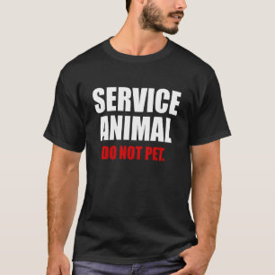 Camiseta Animales de servicio no Mascota Divertido amante d