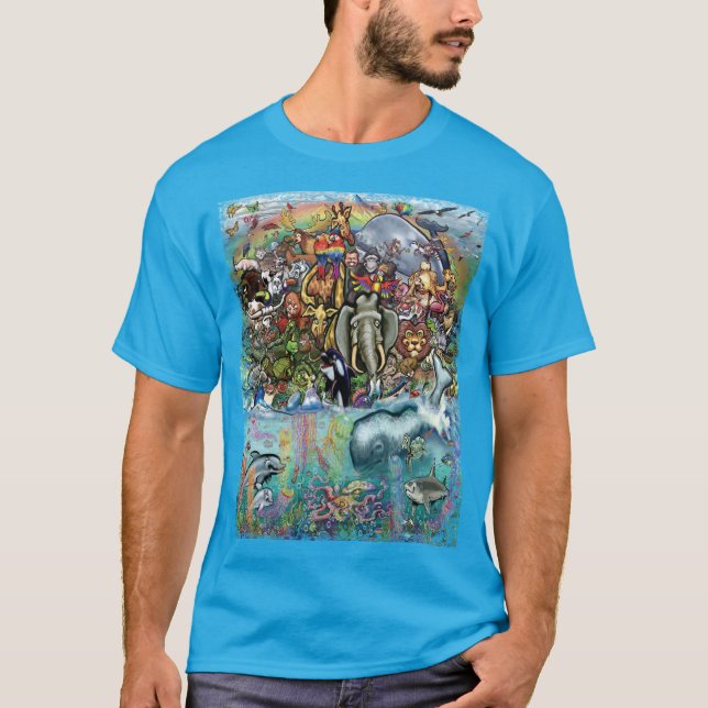 Camiseta Animales de tierra y mar (Anverso)