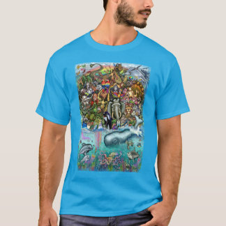Camiseta Animales de tierra y mar