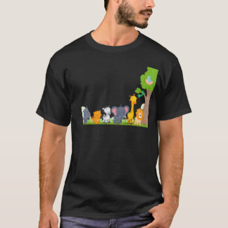 Camiseta Animales de varios zoológicos amigos de león giraf