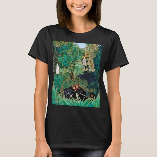 Camiseta Animales de vida silvestre en bosque tropical (Anverso)
