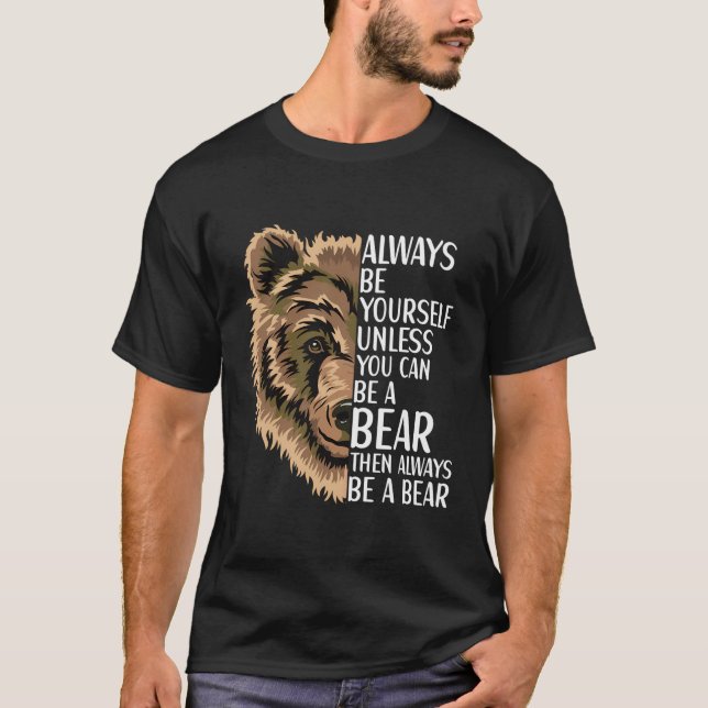 Camiseta Animales De Vida Silvestre Grizzly Para (Anverso)