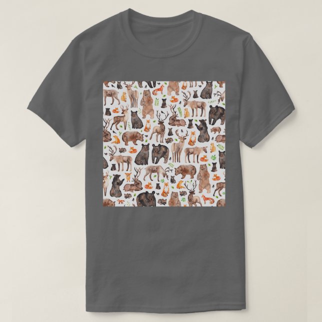 Camiseta Animales de Woodland (Diseño del anverso)
