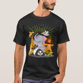 Camiseta Animales de zoológico niños niñas regalo safari
