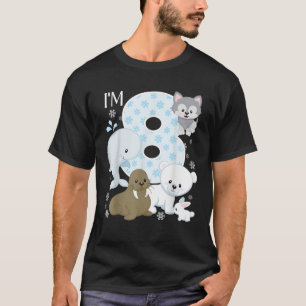 Camiseta Animales del Ártico 8.º cumpleaños, Polar Bear Wal