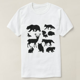 Camiseta Animales Del Bosque, Vida Silvestre