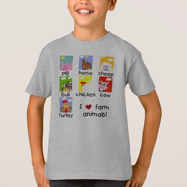 Camiseta Animales del campo (Anverso)