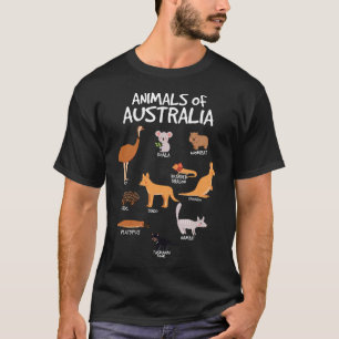 Camiseta Animales Del Canguro Australiano Australiano De Au