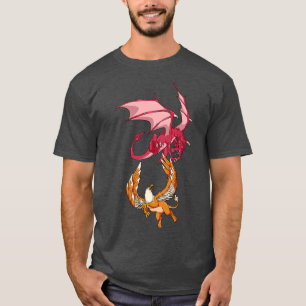 Camiseta Animales del dragón mitológico contra griffin
