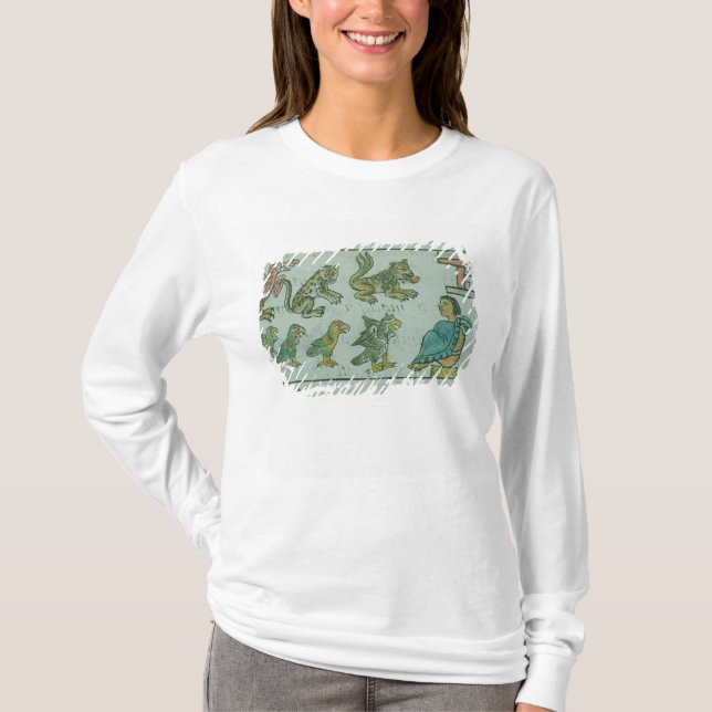 Camiseta Animales del emperador azteca (Anverso)