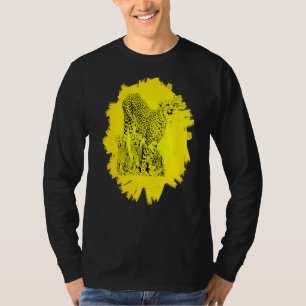 Camiseta Animales del gato Cheetah Motif Predator Africa Co