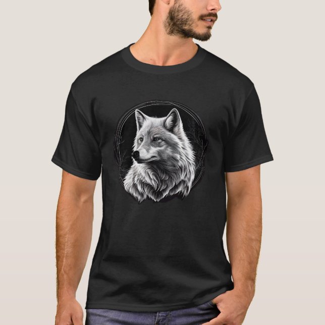 Camiseta Animales del Lobo Ártico Lobos del Ártico 1 (Anverso)