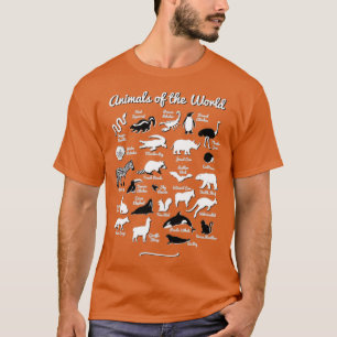 Camiseta Animales del mundo