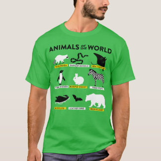 Camiseta ANIMALES DEL MUNDO amigos