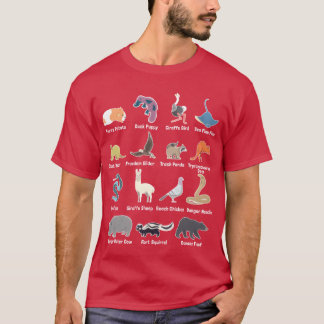 Camiseta Animales Del Mundo Animales Eóticos Raros Memes am