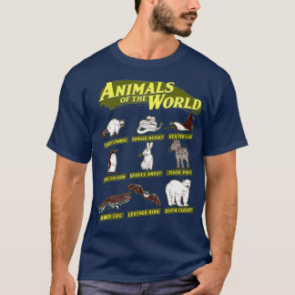 Camiseta Animales del mundo nombre del peligro de la basura