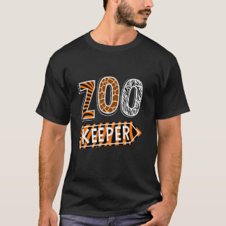 Camiseta Animales del Zoo Keeper Imprimir Guardia Zoológica