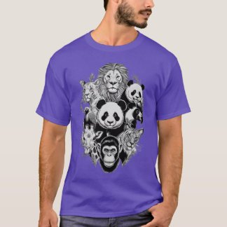 Camiseta Animales del zoológico Cumpleaños de vida silvestr