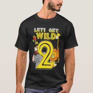Camiseta Animales del zoológico de 2 años Safari Niños de s
