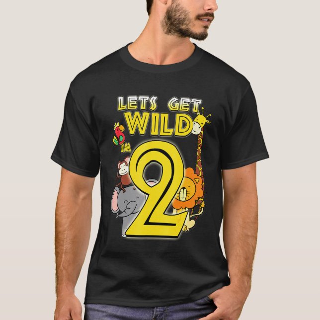 Camiseta Animales del zoológico de 2 años Safari Niños de s (Anverso)