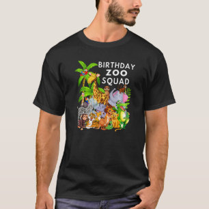 Camiseta Animales del zoológico de cumpleaños Safari Wildli
