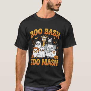 Camiseta Animales del Zoológico de Halloween Boo Bash Zoo M
