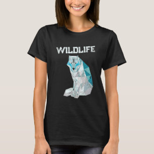 Camiseta Animales del zoológico de vida salvaje de lobo geo