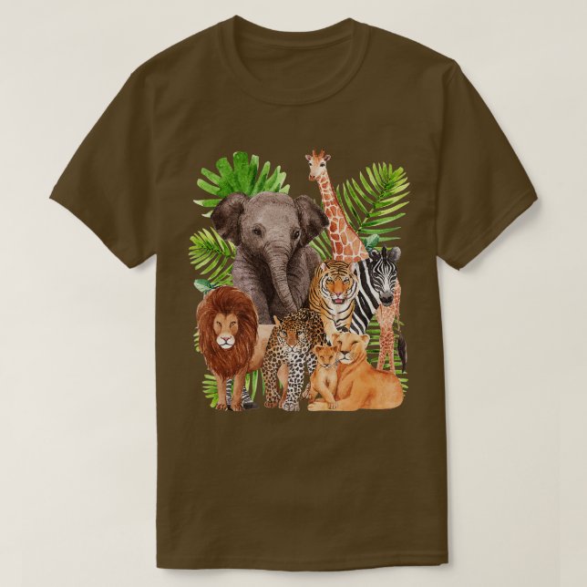 Camiseta Animales del zoológico Día de los Animales de la S (Diseño del anverso)