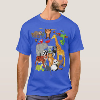 Camiseta Animales del zoológico Fiesta de vida salvaje Día 