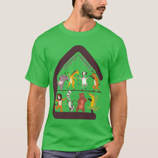 Camiseta animales divertida fiesta Baile familia