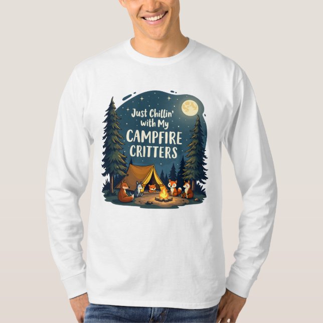 Camiseta Animales divertidos de camping (Anverso)