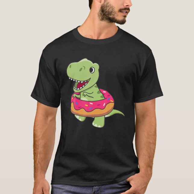 Camiseta Animales Divertidos De Dinosaurios Rex En Dosut Sw (Anverso)