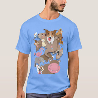 Camiseta Animales divertidos del zoológico divertido