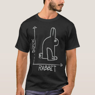 Camiseta animales divertidos pato conejo en labradors negro