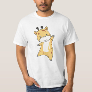 Camiseta Animales dulces de jirafa para niños jirafas zooló
