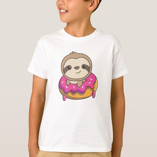 Camiseta Animales Dulces Y Graciosos Con Fallos De Donut (Anverso)