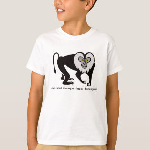 Camiseta Animales en peligro de extinción - MACAQUE de cola