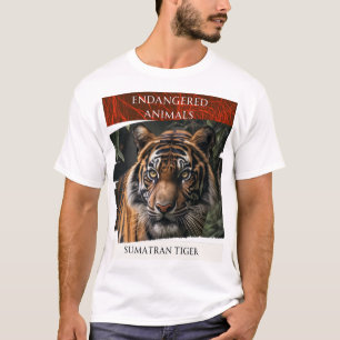 Camiseta Animales en peligro - Tigre de Sumatra