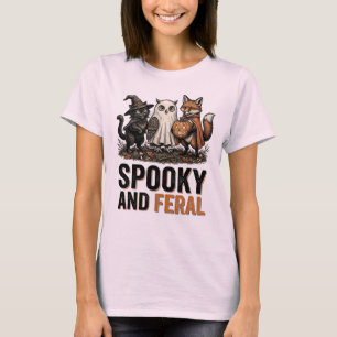Camiseta Animales Espeluznantes y Ferozmente Salvajes de Bo