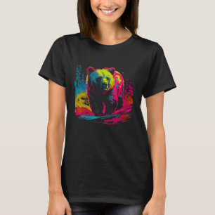 Camiseta Animales espirituales de oso colorido